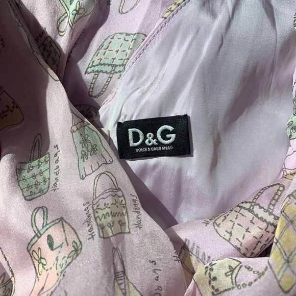 Dolce&Gabbana Pink Handbag Pattern Flouncy Dress - Picture 7 of 8